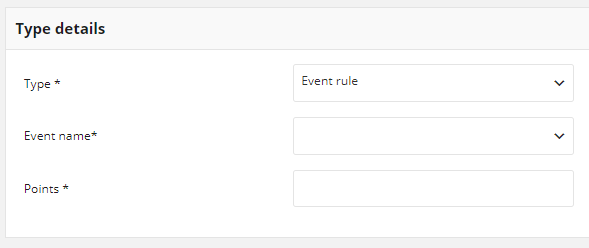 Event rule
