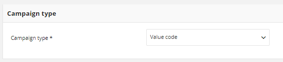 Value code type